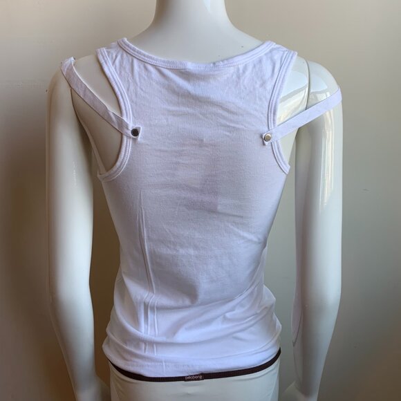 Billabong surf white & black logo cotton tank top - Picture 4 of 4